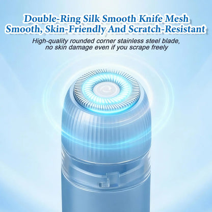 3-In-1 Bikini Trimmer for Women,Electric Shaver and Razor Rechargeable Body and Facial Epilator,Painless Trimming of Pubic Hair, Face, Underarms and Legs, IPX7 Waterproof. Vibration Massage Function 6000~7000 Vibration Min - Clipper,Gift Tiktokshopspringg