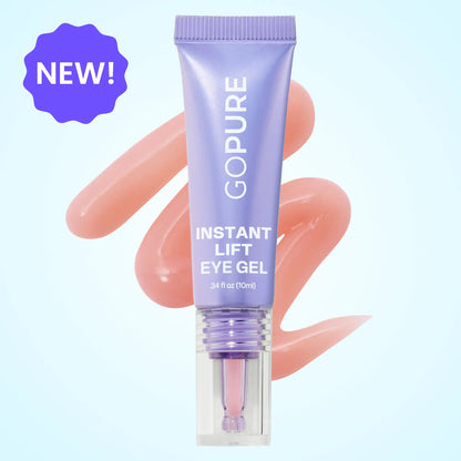 NEW! GOPURE Instant Lift Eye Gel - for Puffiness & Bags, Wrinkles, Fine Lines and Dark Circles, anti Aging Skin Care for Men & Women with Collagen Targeting Biotech