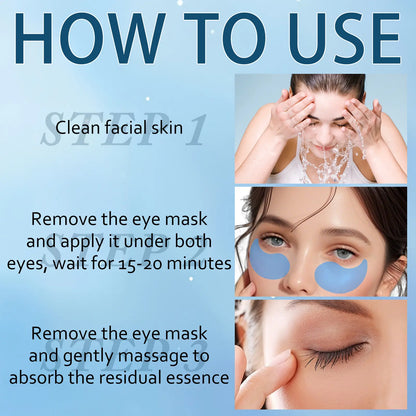 Collagen & Retinol under Eye Mask Gel, 60 Pcs Hydrate Moisturizing Deep-Hydrating Eye Masks, Collagen Eye Patches, Eye Care Product for Women and Men, Moisturizer #GLOBAL PICKS