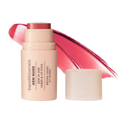 Bareminerals GEN NUDE Dew in One Cheek & Lip Stick - Muti-Use, Portable, Hydrating Formula for Smoother Lips and Cheeks
