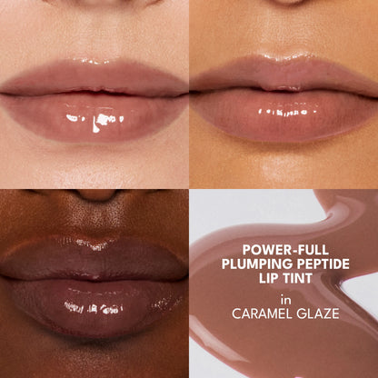 BUXOM Power-Full Plumping Peptide Duo - Lip Tint + Peptide Lip Treatment - 36HR Hydration